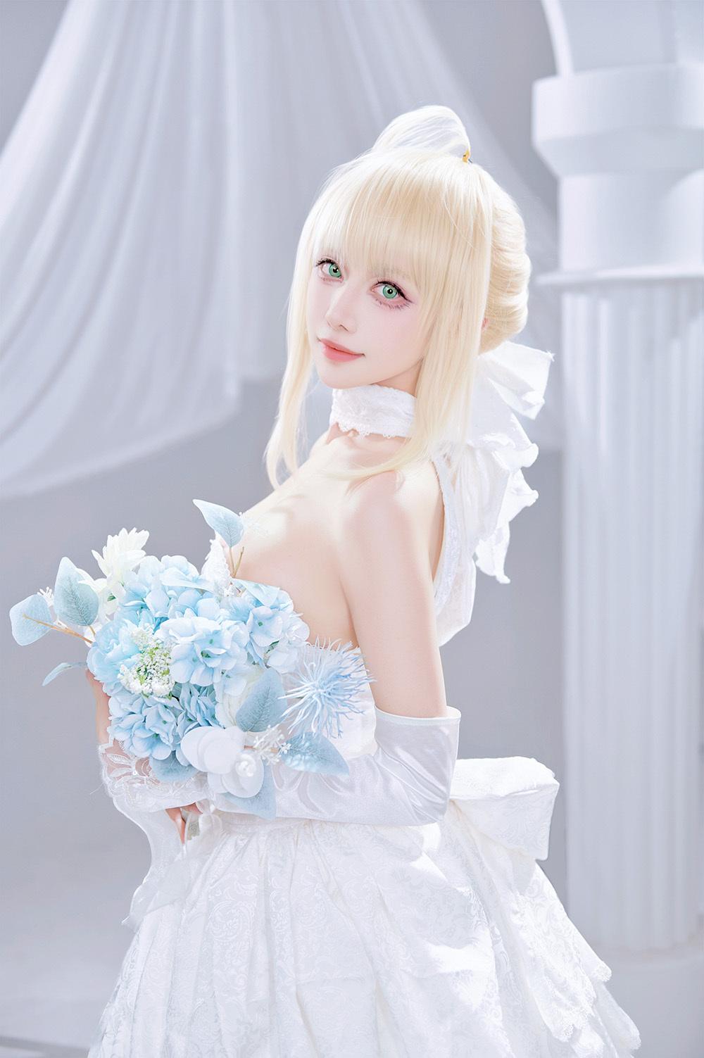 Shika小鹿鹿 FGO Saber花嫁[22P-284M]