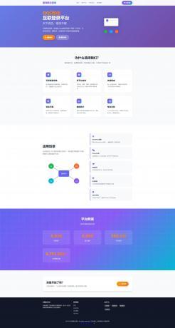 聚合登录首页模板