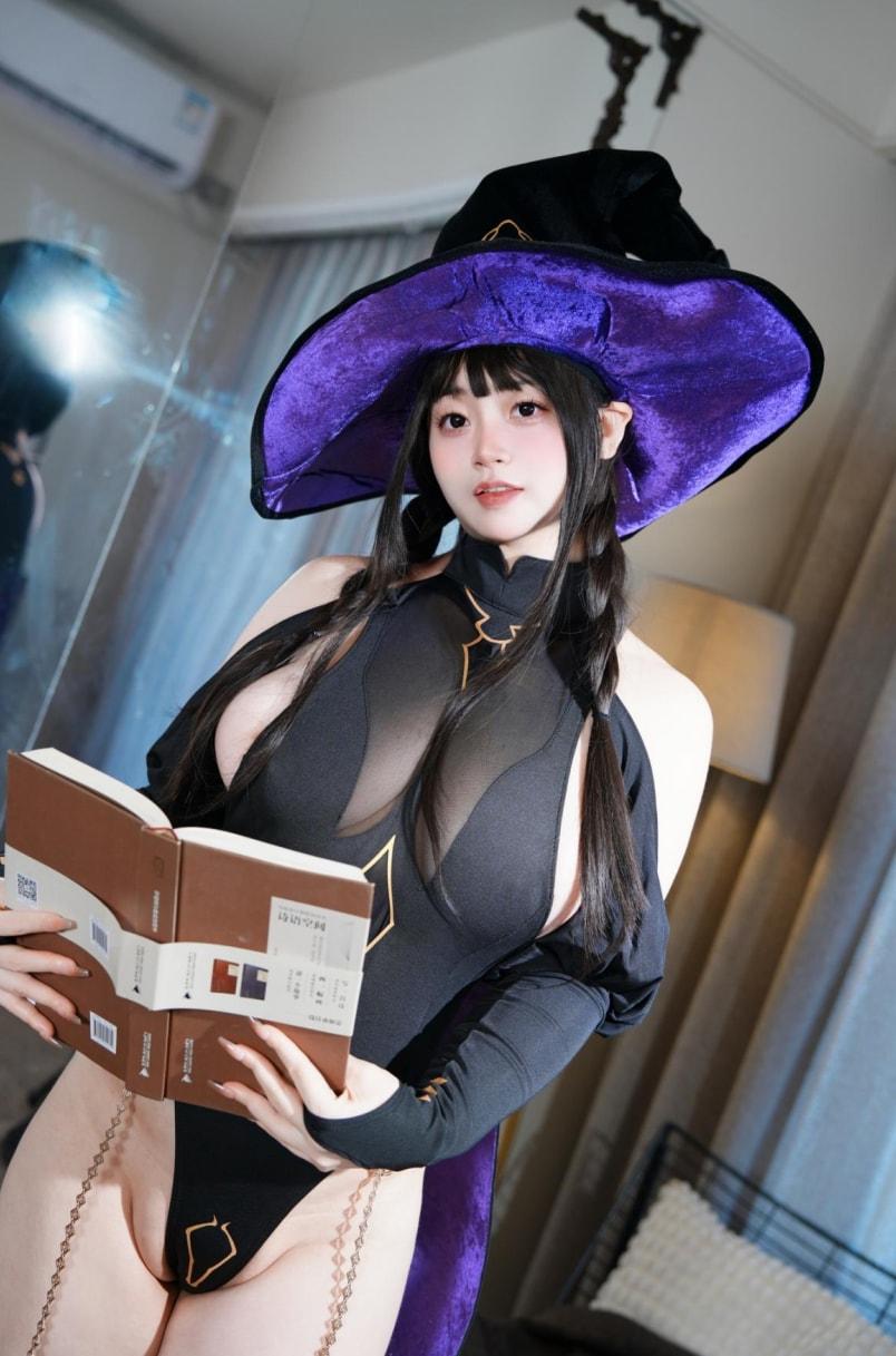 一只毛毛帽 – 魔女之夜-美女推荐