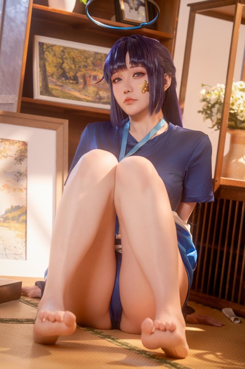 星之迟迟 2025年6月计划E 蔚蓝档案-早濑优香体操服-完美佳人