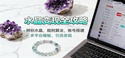 水晶小红书起号课:辨别水晶,规则算法,账号搭建,多平台模板,引流变现 水晶小红书起号课:辨别水晶,规则算法,账号搭建,多平台模板,引流变现