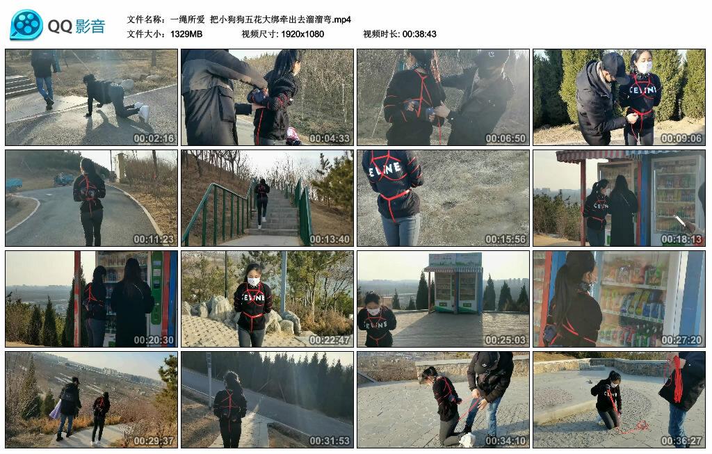 【一绳所爱】把小狗狗五花大绑牵出去溜溜弯