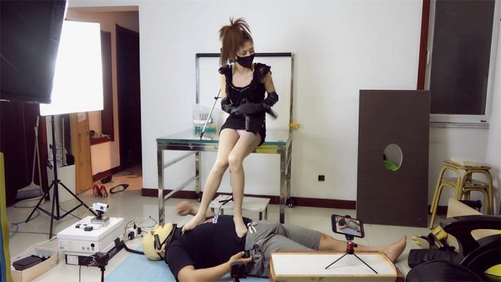 践踏 长靴丝袜全体重踩脚下男人GP730C1上 YC-211227-2