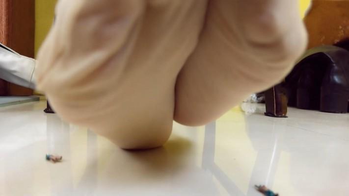 【婧児小主】GTS臭丝脚POV-你怎么变得这么渺小了晓G踩小人YC-220814-6