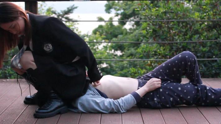 【黑丝诱惑】沐沐首次室外公园调教偶遇路人 YC-220427-6