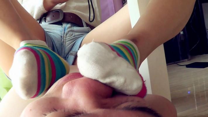 【黑冰女主】【冰时代】帆布鞋棉袜踩踏玩弄瘦奴