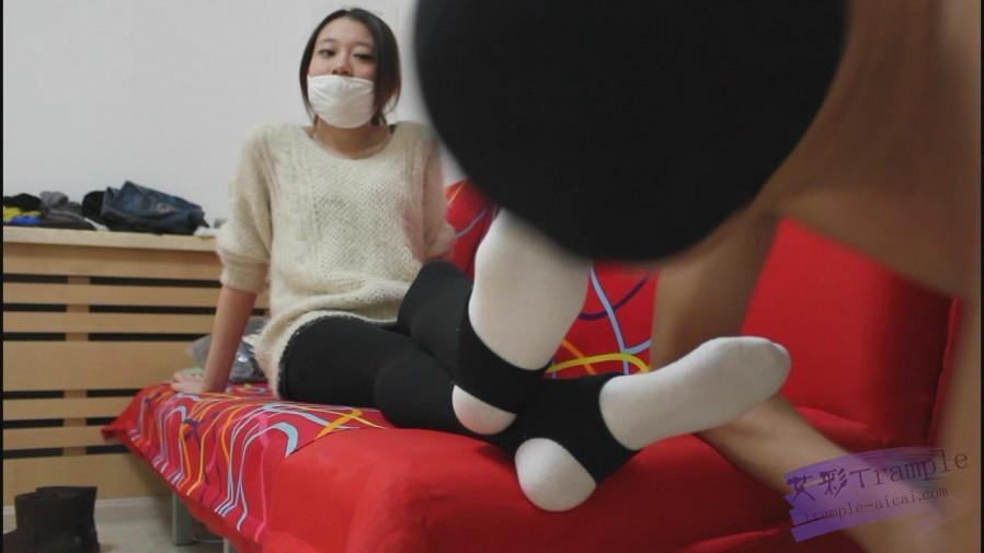 狗狗给女主暖脚