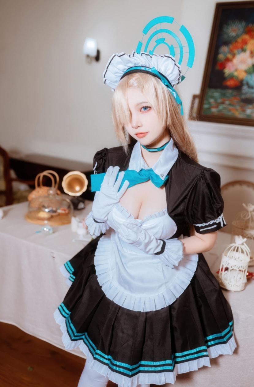 二佐Nisa – 蔚蓝档案-明日奈女仆美女写真