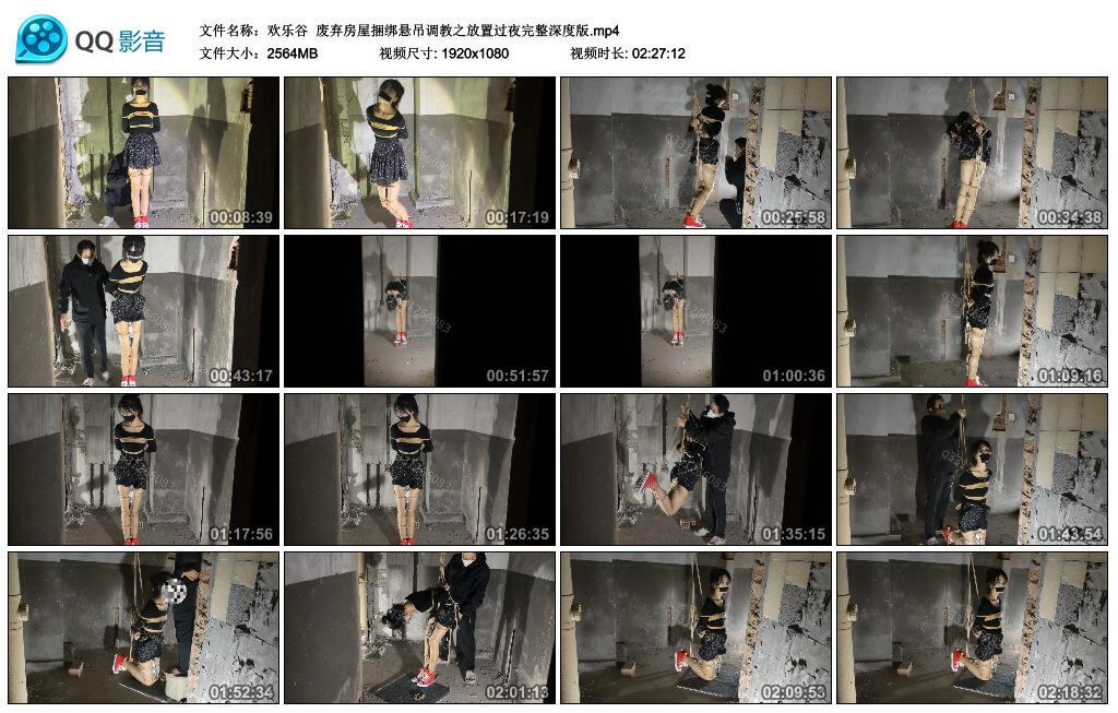 【欢乐谷】废弃房屋捆绑悬吊调教之放置过夜完整深度版 【欢乐谷】废弃房屋捆绑悬吊调教之放置过夜完整深度版