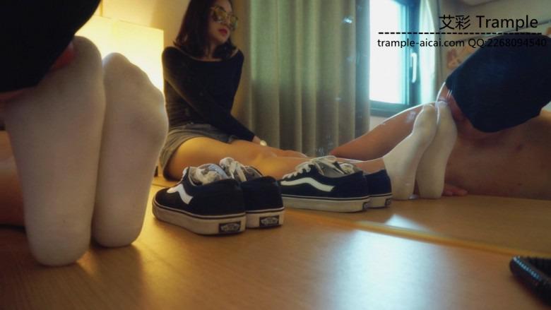 原味白棉袜+万斯布鞋调教