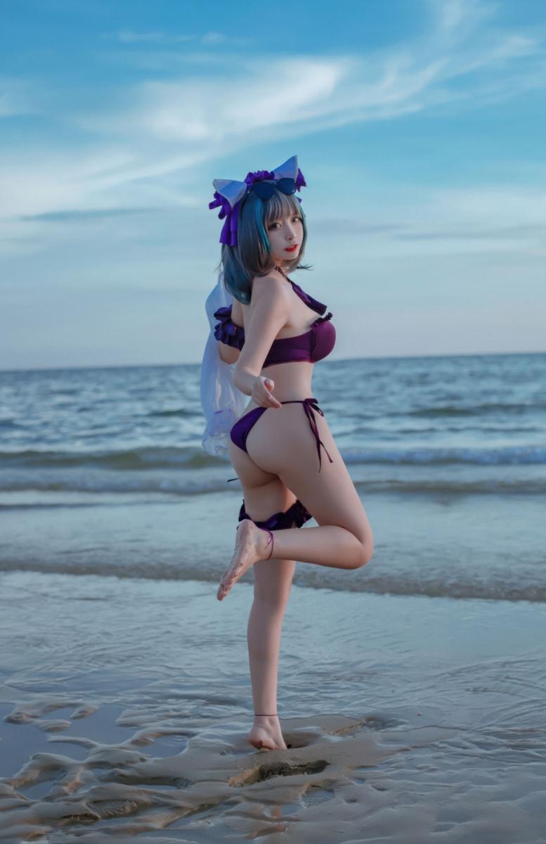 二佐Nisa – 碧蓝航线-柴郡泳装-最佳作品