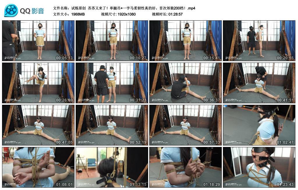 【试炼原创】苏苏又来了！单腿吊+一字马柔韧性真的好。首次郊狼200档！