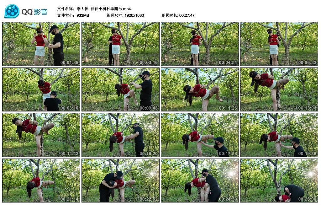【李大侠】佳佳小树林单腿吊