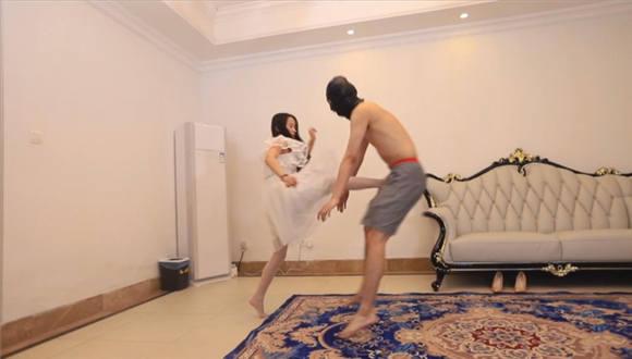 『奴隶岛』—灵灵暴踢飞踹跳踩裆部