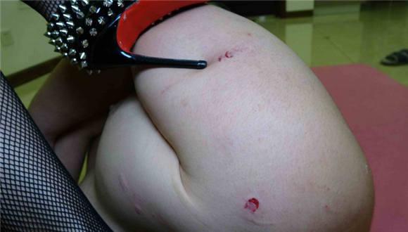 【冷柔】铆钉高跟暴喘，全程超狠暴力