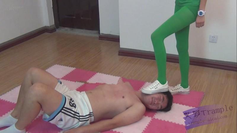 ★lulu★女s 绿色丝袜白帆布鞋虐m