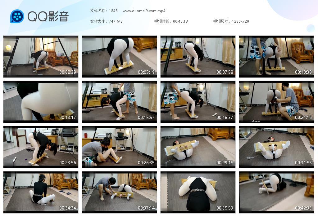 【浅浅原创】手脚木枷锁玩的很过瘾上