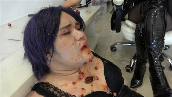 【冷柔】水果浓痰狂吐伪娘