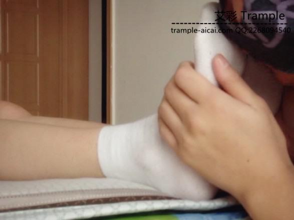 运动后的原味运动鞋白袜美足合集