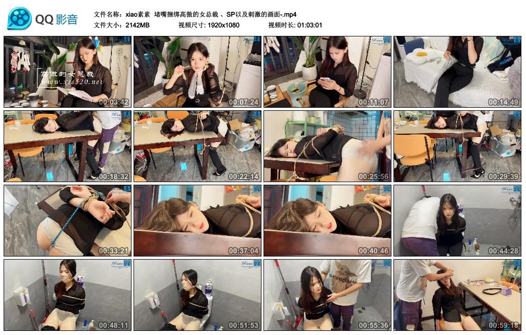 xiao素素 堵嘴捆绑高傲的女总裁