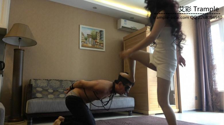 暴踹老贱狗，重度耳光