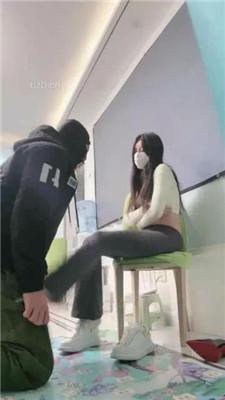 【月影儿】瑜伽裤白袜调/全体重踩踏深喉