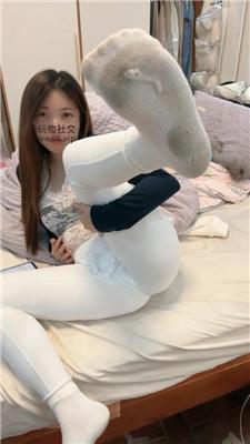 【萱子】厕奴瑜伽裤臭脏白袜    250114-17