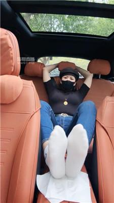 【冷颜】开一天车酸臭白棉袜    250522-11