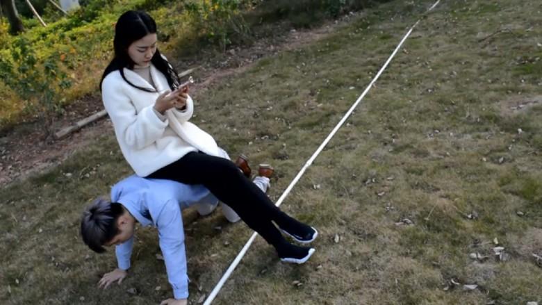 〖H.P.L栖心之栈〗—夏芙户外脏鞋调教