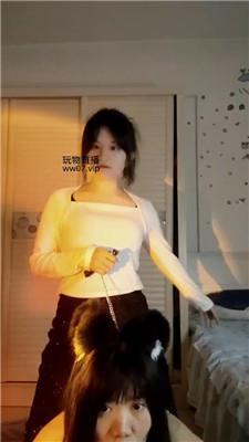 【熊宝】狗链栓住女神犬 bf50695