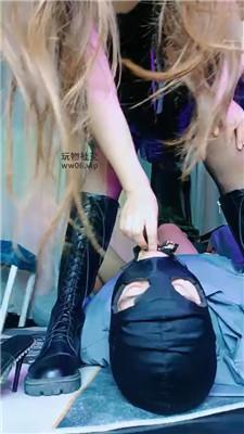 【美柠】圣水泡丝袜/长靴黑丝胯下羞辱 JS250118-6