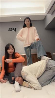 【猴哥】双S-姐妹花白袜脚跳踩 bf51356