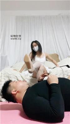 【甜音】高跟白丝羞辱脚下肥狗 JS250117-16