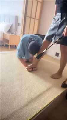 【冰色】丝袜高跟踩虐/鞭打/狗链遛狗