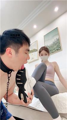 【楚楚】瑜伽女神S-运动鞋白袜踩踏踢踹 bf51233