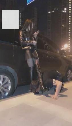 【VIVI】超刺激！午夜遛人形犬