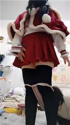 【广西木木】可爱洛丽塔及膝袜踩虐/喂圣水/舔卫生巾 JS250106-59