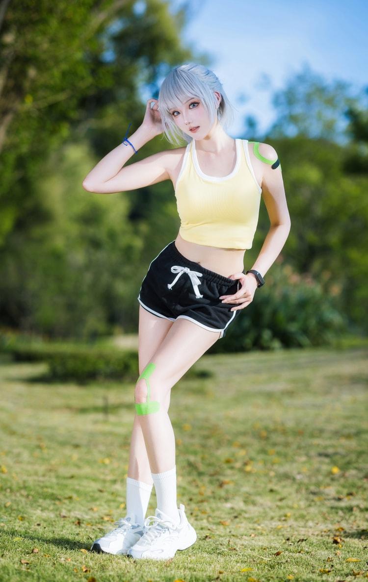 瓜希酱 灵笼-白月魁运动服-精美作品