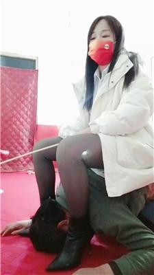 【沐颜】藤条鞭打/骑马训化人形犬【双视角版】 JS250217-21