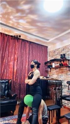 【冷颜】长靴白袜虐狗笼绿帽 JS250316-17