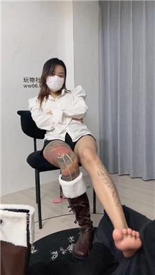 【Qi7】纹身小妹-重度虐乳/超臭长靴气味辱 JS250105-6