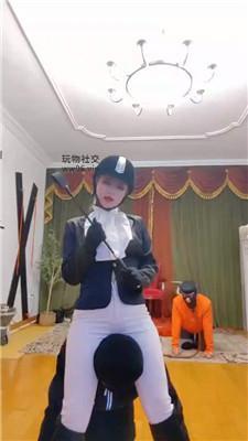 【魔鬼天使】马术女主-骑马骑脖驯化 JS250116-29