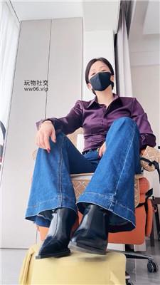 【冷颜】臭白袜短靴灯    250207-6