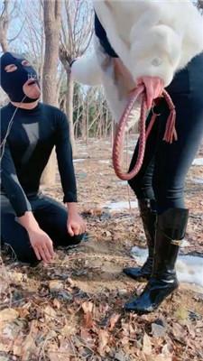 【高傲】户外训狗-鞭打/浓痰/赏赐圣水/骑马