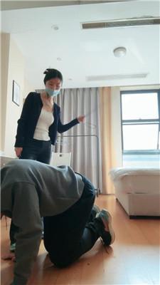 【桃子】狗链遛狗-重度鞭打 JS250322-6