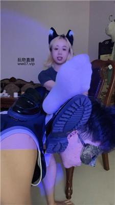 【奶豆包】洛丽塔S-白袜脚塞嘴玩男友 bf50833