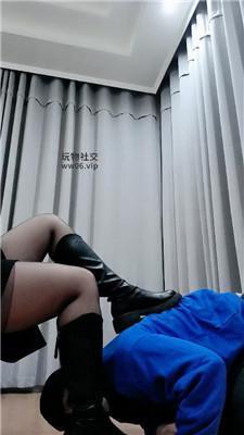 【拽拽】长靴黑丝蹂躏踩脚奴 JS250105-15
