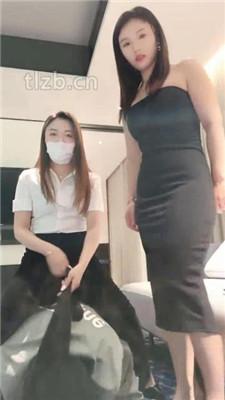 【安琪】情侣奴-奴下奴-跪舔臭脚/闻高跟/踩踏捆绑【双视角版】