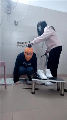 【奇了怪了】胯下鞭打狗爬/小白鞋白袜辱 JS250122-8