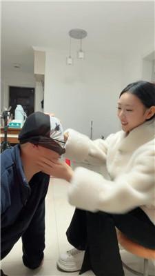 【锅盖子】高颜值女神S-挑战300耳光 JS250104-7